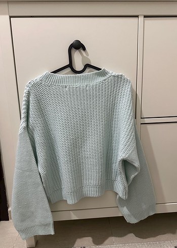 Zara Gri Örgü Kadın Triko Sweatshirt