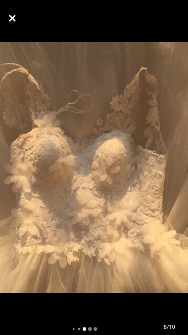 Bohem Vintage A Kesim Uzun Gelinlik - Görsel 5