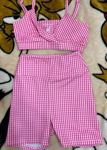 koton ebru şallı Mini Atlet ve Şort Takım - Görsel 2