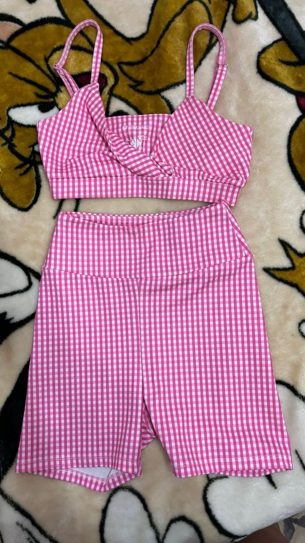 koton ebru şallı Mini Atlet ve Şort Takım - Görsel 2