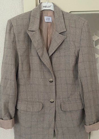Ekose desenli Kadın Blazer- vintage blazer - vintage ceket