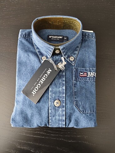 6-9 Ay Beden Denim gömlek