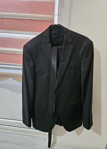 siyah Erkek Ofis Takım Elbise - Görsel 3