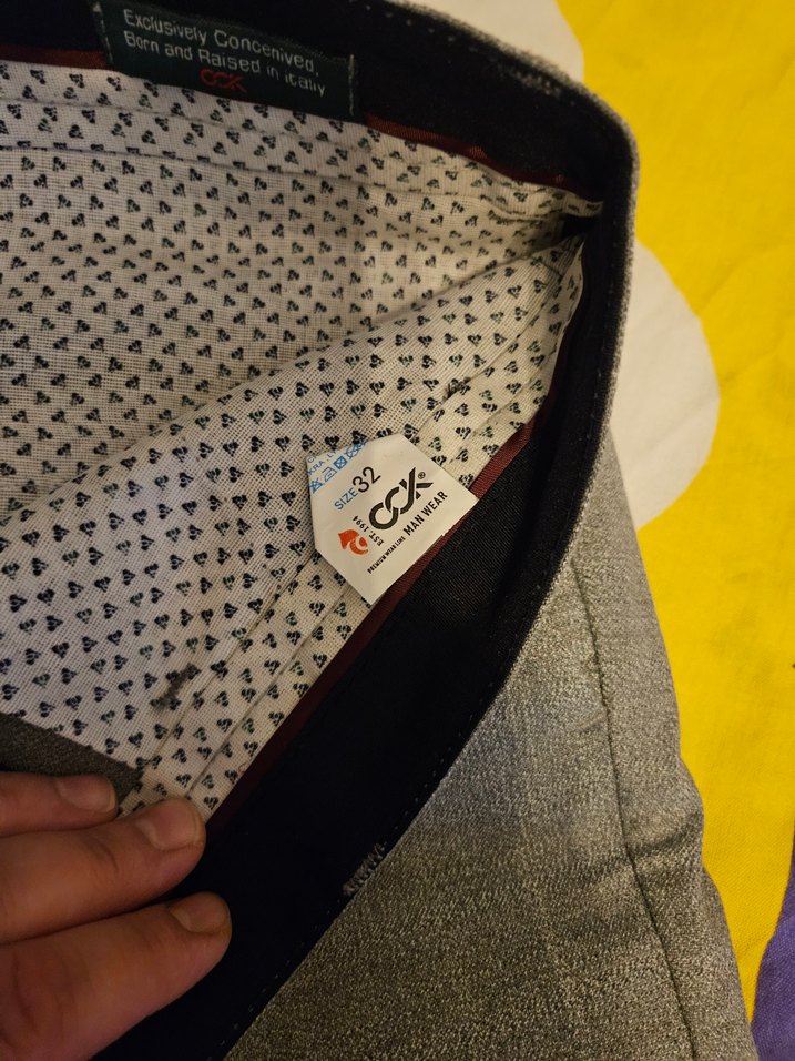 Gri erkek Regular Fit Kumaş Pantolon - Görsel 3