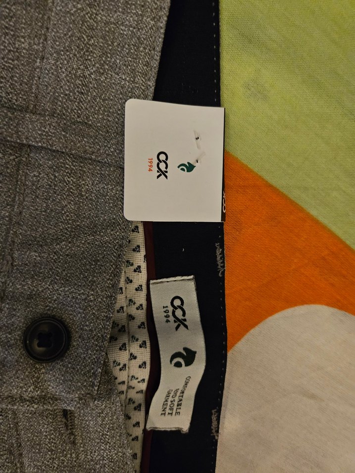 Gri erkek Regular Fit Kumaş Pantolon - Görsel 2