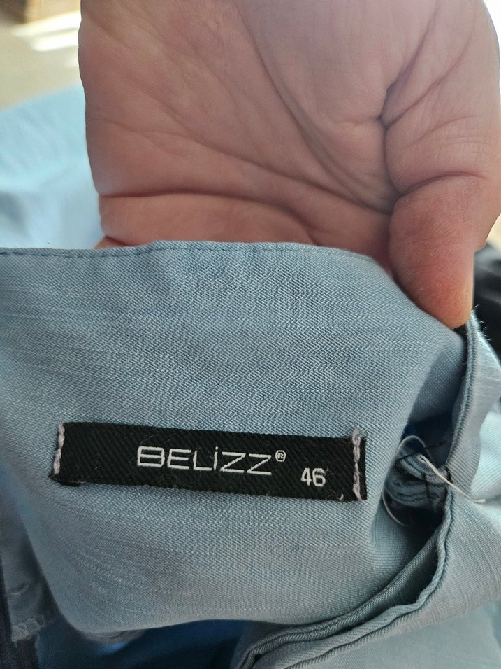 buz maviUzun Keten Salaş Etek - Görsel 3