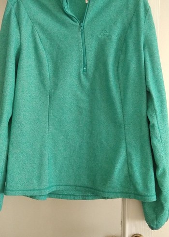 Decathlon Kadın Yeşil Yarım Fermuarlı Sweatshirt