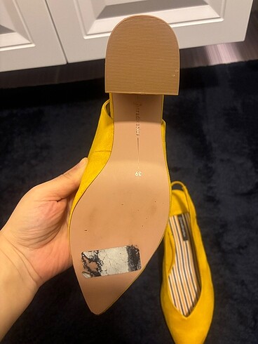 39 Beden sarı Renk Stradivarius ayakkabı
