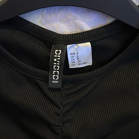 s Beden siyah Renk H&M fitilli mini elbise