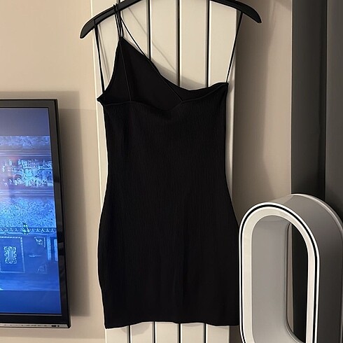 s Beden H&M fitilli tek omuzlu elbise mini