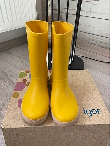 31 Beden sarı Renk Igor çocuk yağmur çizmesi
