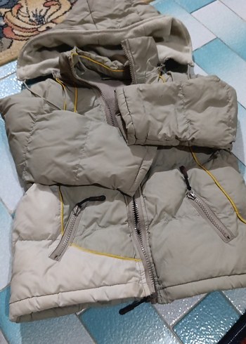 Erkek Çocuk Gri Fermuarlı  Mont - Görsel 2