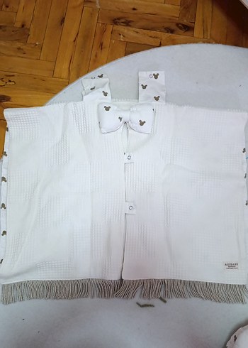 Krem Bebek İçi Minderli Çarşaflı Oto Koltuğu Örtüsü - Görsel 3