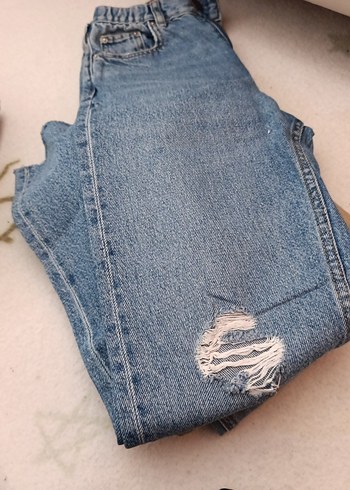 Mavi Rahat Bol Kesim Denim Pantolon - Görsel 2