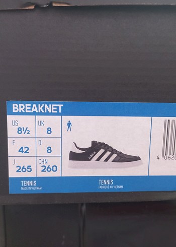 41 Beden Adidas Siyah Beyaz Kadın - Erkek Spor Ayakkabı