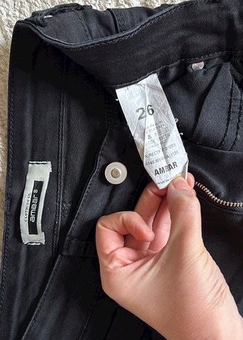 Siyah Kadın kot pantolon - Görsel 5