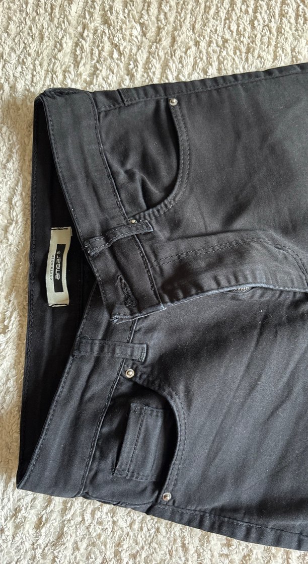 Siyah Kadın kot pantolon - Görsel 2