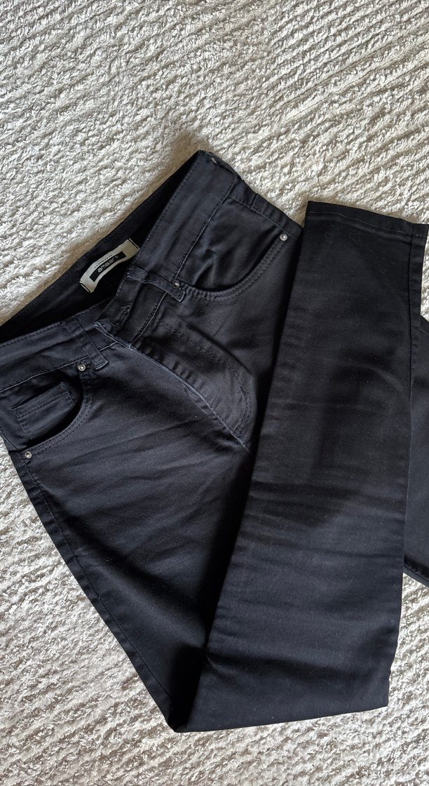 Siyah Kadın kot pantolon - Görsel 3