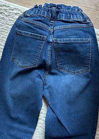 Kadın Mavi Kot Pantolon - Görsel 4