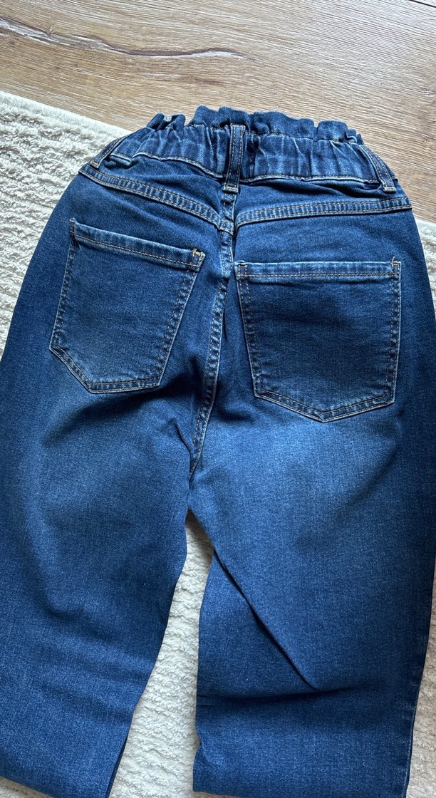 Kadın Mavi Kot Pantolon - Görsel 4