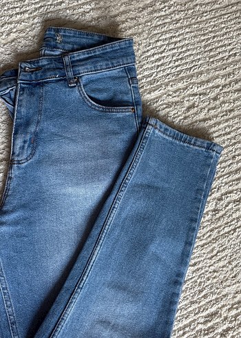 Kadın Mavi kot pantolon - Görsel 6