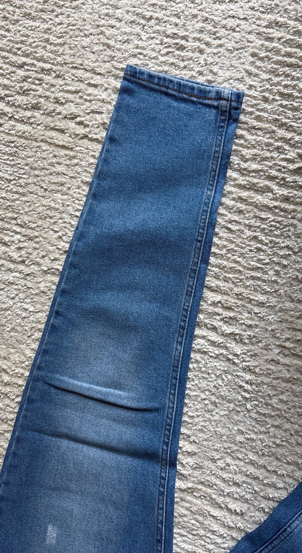 Kadın Mavi kot pantolon - Görsel 2