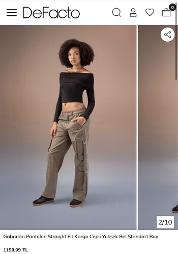 38 Beden Kargo Pantalon