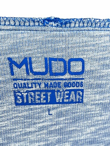 l Beden mavi Renk Mudo Sweatshirt %70 İndirimli.