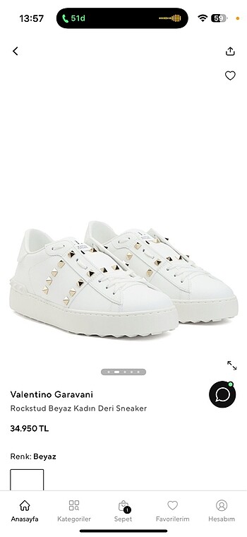 Valentino spor ayakkabı
