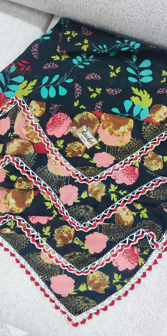 Çeyizlik Oyalı Tülbent - Görsel 2