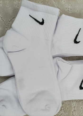Beyaz Erkek Mini Spor Çorap 12 cift