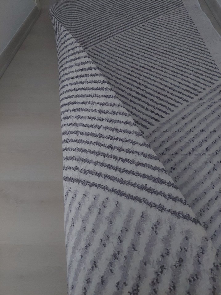 Gri Çizgili Çağdaş Halı - Görsel 4