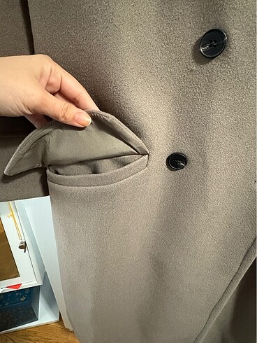 xs Beden camel Renk Stradivarius Oversize Kaban