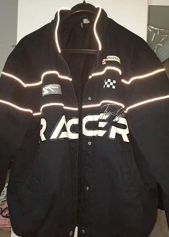 Siyah Racer Ceket - Görsel 7