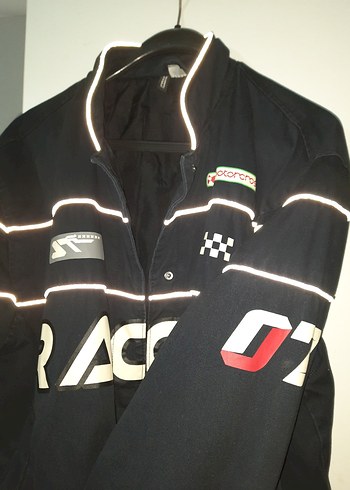 Siyah Racer Ceket - Görsel 5