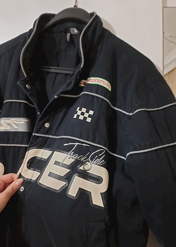 Siyah Racer Ceket - Görsel 4