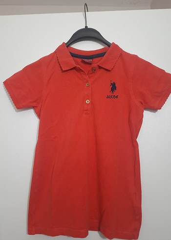 Kız Çocuk Kırmızı Polo Tişört - Görsel 3