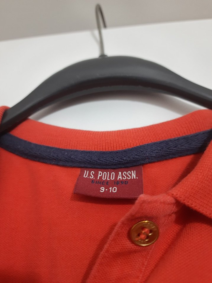 Kız Çocuk Kırmızı Polo Tişört - Görsel 5