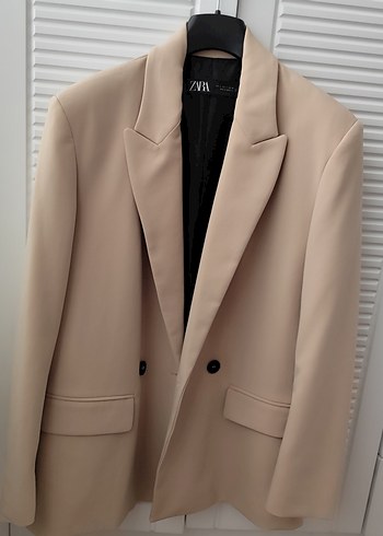 Zara Bej Zara Blazer Ceket