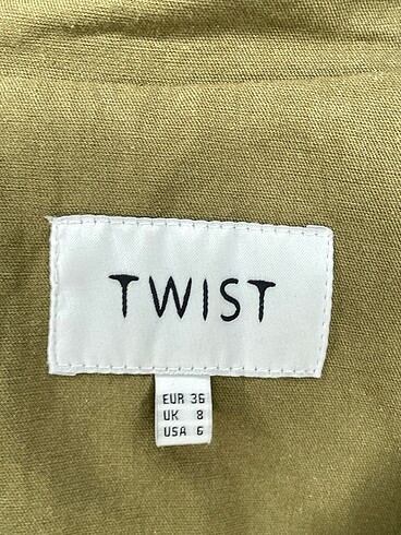 36 Beden haki Renk Twist Ceket %70 İndirimli.