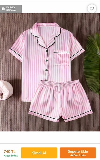Vs pijama takımı yazlık