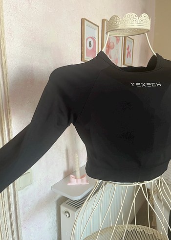 YEXECH Streç Sporcu Crop Top - Görsel 2