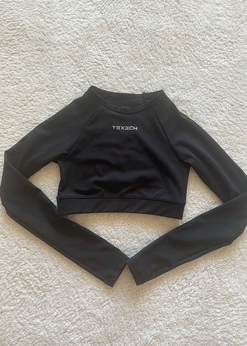 YEXECH Streç Sporcu Crop Top - Görsel 5