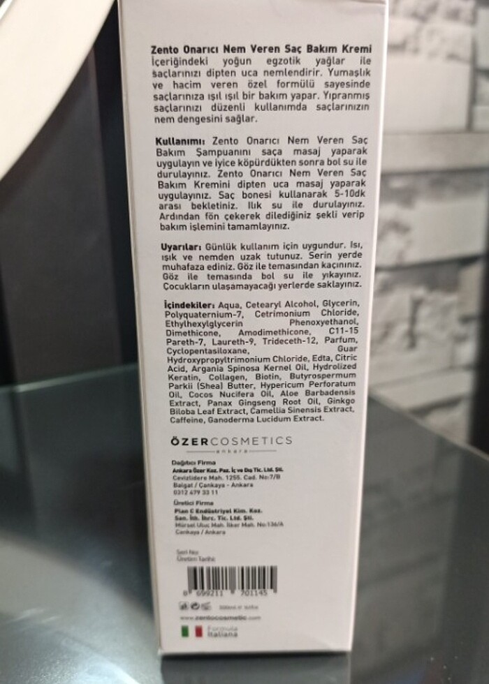 ZENTO ONARICI NEM VEREN SAÇ BAKIM KREMİ/PRECİOUS OİLS MOROCCAN C - Görsel 3
