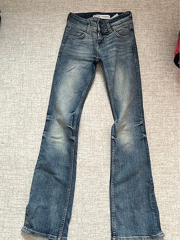 bershka low waist bootcut jean