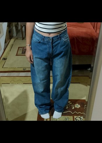 Mavi Kadın Baggy Jean - Görsel 2