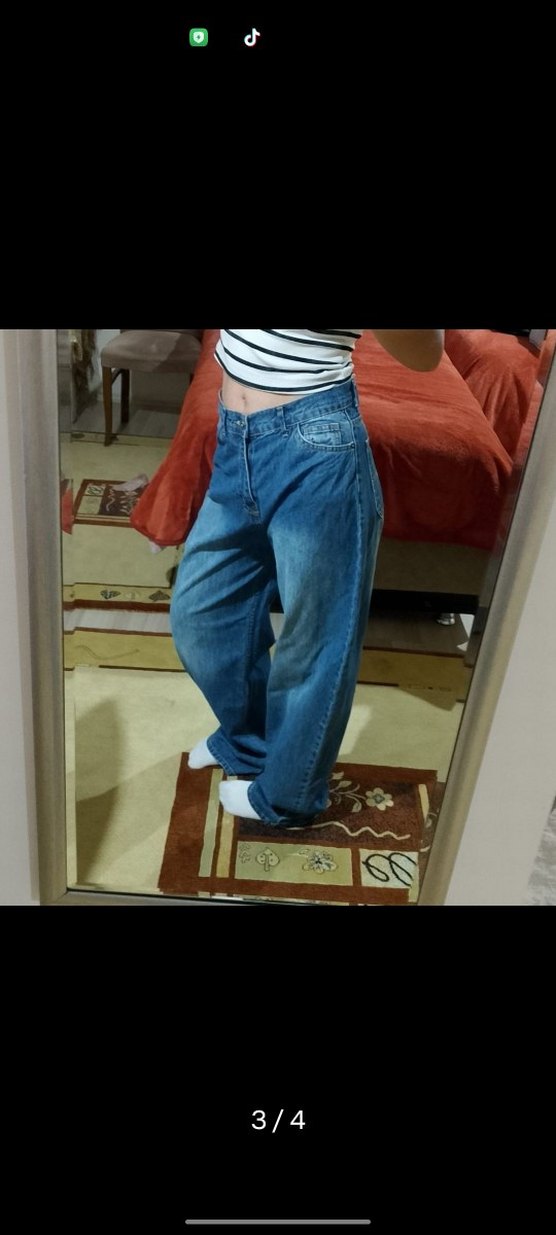 Mavi Kadın Baggy Jean - Görsel 3