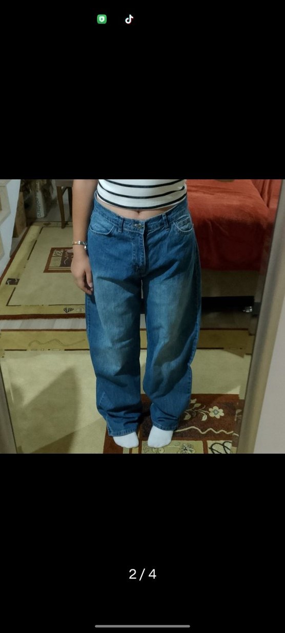 Mavi Kadın Baggy Jean - Görsel 2