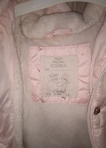 Kız Çocuk Pembe Düğmeli Yelek - Görsel 3