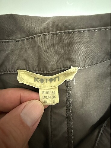 36 Beden haki Renk Koton Bayan Elbise
